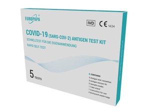 EUROPAPA® 5x Corona Schnelltest Selbsttest Covid-19