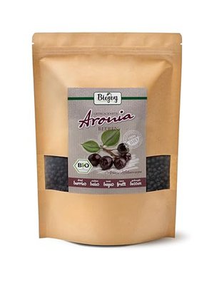 Biojoy BIO-Aroniabeeren getrocknet, ganze Früchte, Aronia melanocarpa (1 kg)