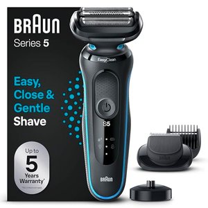 Braun Series 5 Elektrorasierer mit EasyClick Barttrimmer Aufsatz