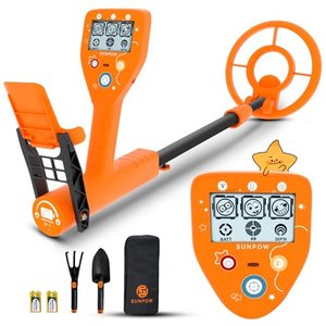 SUNPOW Metalldetektor für Kinder - Cartoon-LCD-Anzeige
