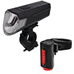 Fischer LED-Fahrradbeleuchtungs-Set (USB), mit 360° Bodenleuchte