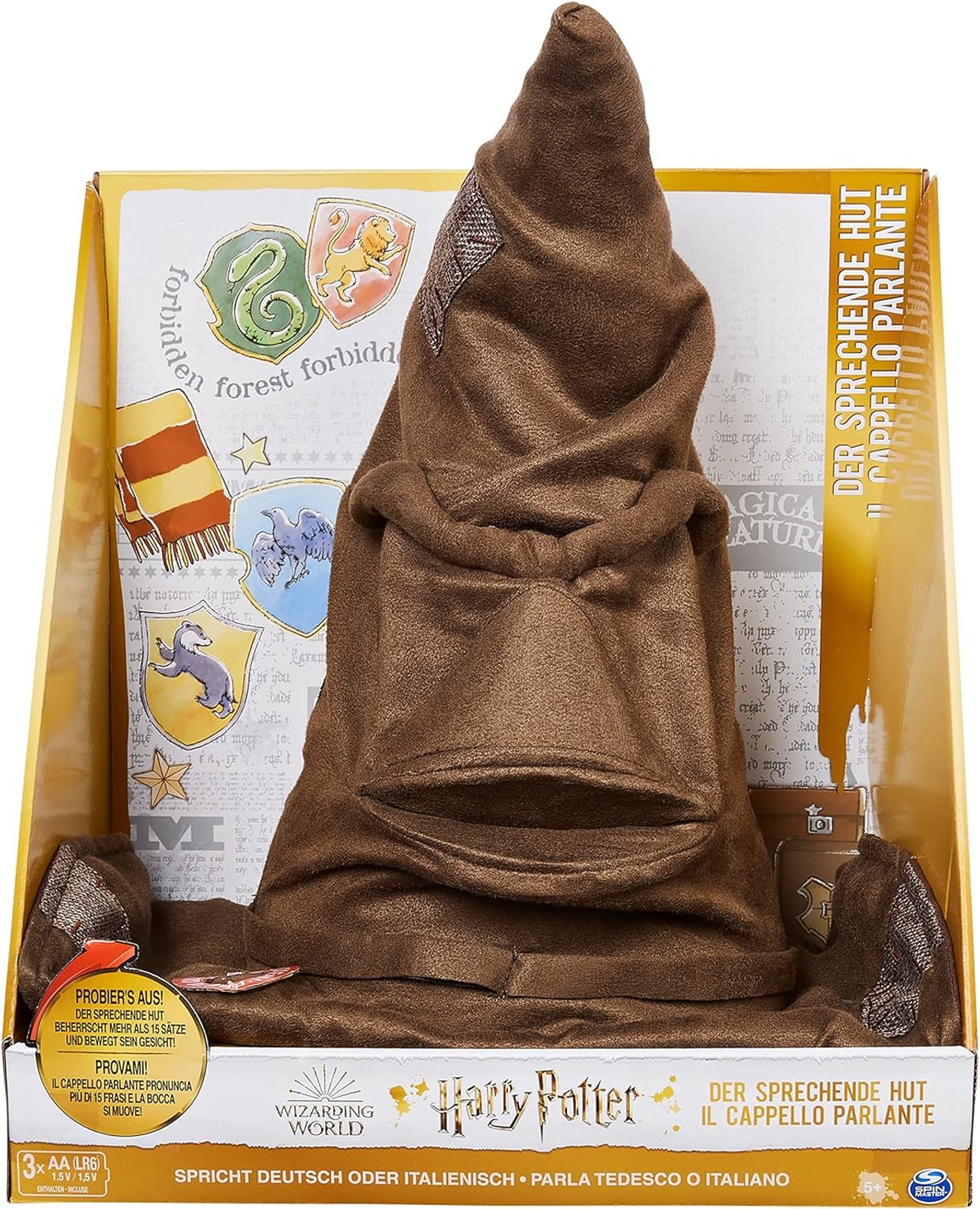 Wizarding World Harry Potter - Interaktiver Sprechender Hut mit Sound (für Kinder ab 5)