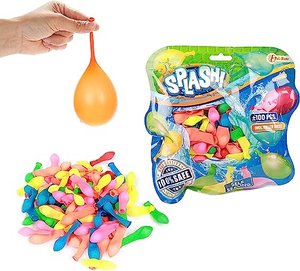Toi-Toys Wasserbomben Set - Selbstschließend - Wasserballons für draußen - ca. 100 Ballons in versch