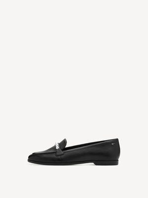 Lederslipper in Schwarz