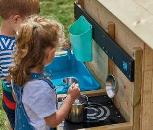 Anbau-Holz-Kinderspielküche Outdoor
