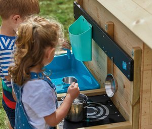 Anbau-Holz-Kinderspielküche Outdoor