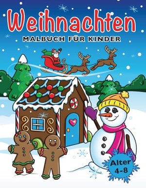 Weihnachten Malbuch für Kinder