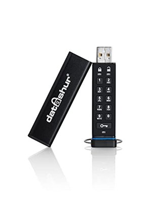 iStorage datAshur 8GB Verschlüsselter USB-Stick | Passwortschutz | Staub- und wasserbeständig