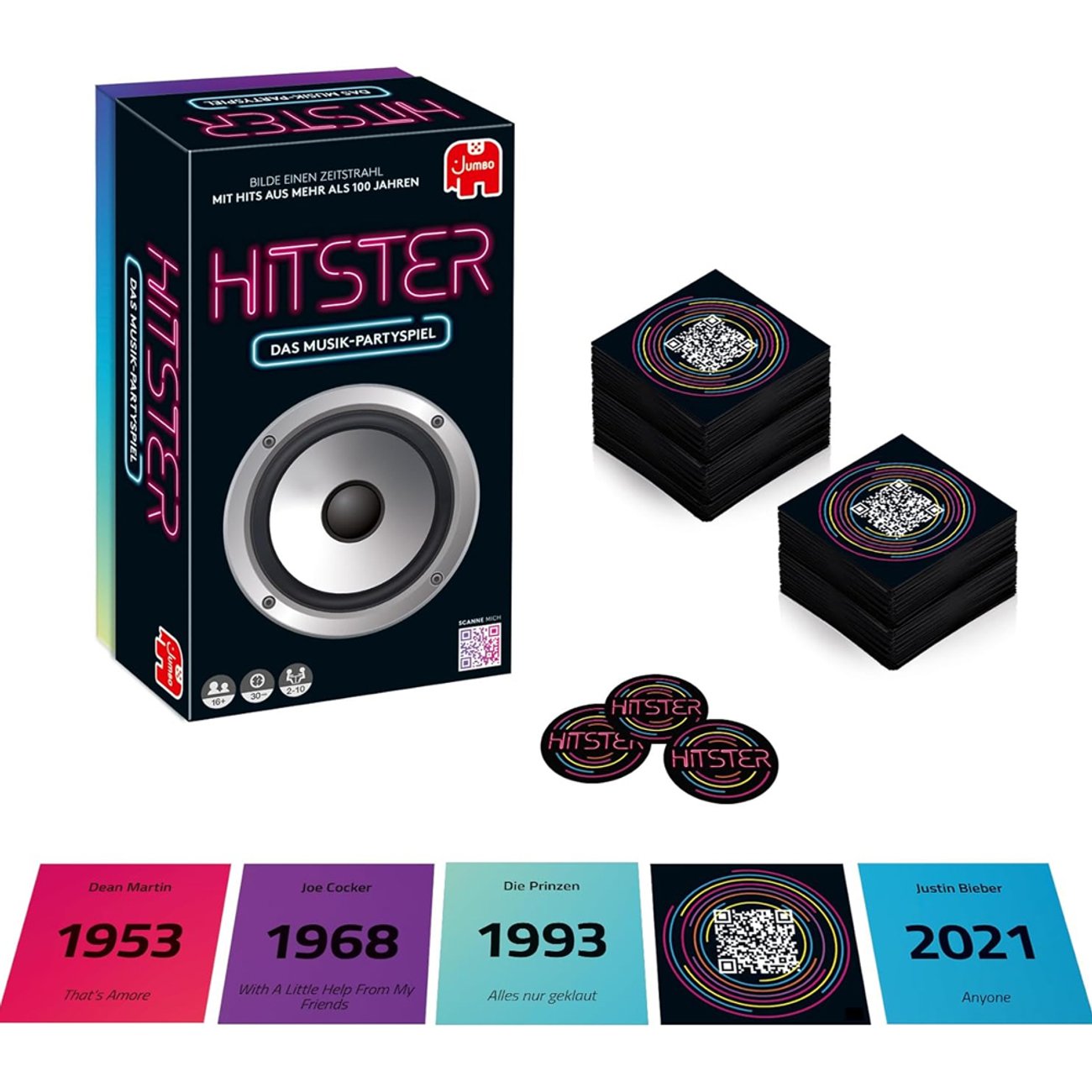 Hitster Original, ein Party- und Kartenspiel für Erwachsene und Familien