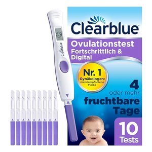 Clearblue Kinderwunsch Ovulationstest Fortschrittlich & Digital - Fruchtbarkeitstest für Eisprung, 1