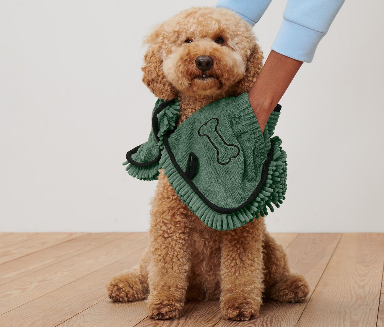 Hundehandtuch mit Eingriffen 