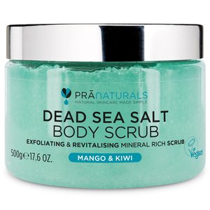 PraNaturals - Totes-Meer-Salz-Körperpeeling mit Mango & Kiwi