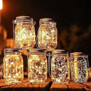 Solarlampen für außen, 6 Stück