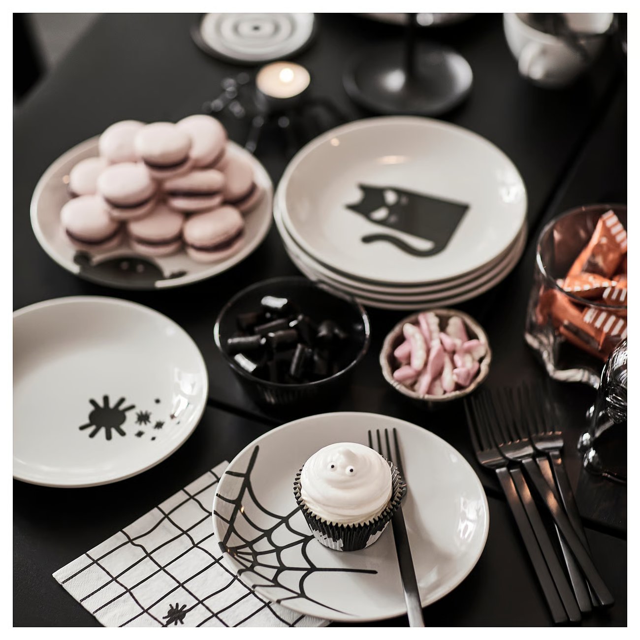 KUSTFYR Dessertteller - 4er-Set