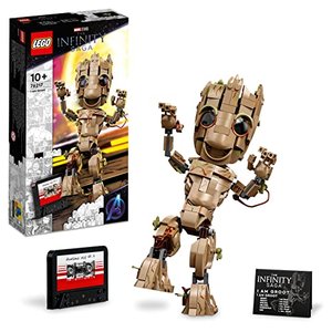 LEGO 76217 Marvel Ich Bin Groot Spielzeug zum Bauen, Set mit Baby Groot-Figur