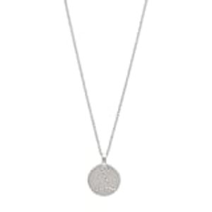 Pilgrim Jewelry Halskette mit Sternzeichen und Kristall (Versilbert - Fische Sternzeichen)