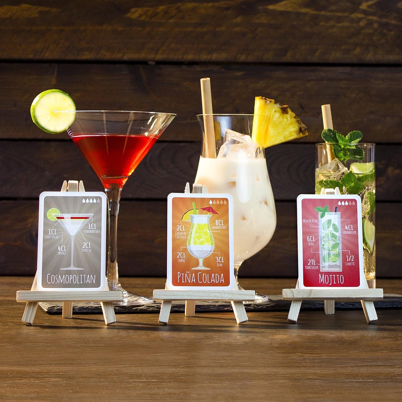Chroma Products Cocktail Rezepte auf Karten