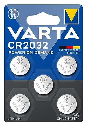 VARTA Batterien Knopfzellen CR2032, 5 Stück