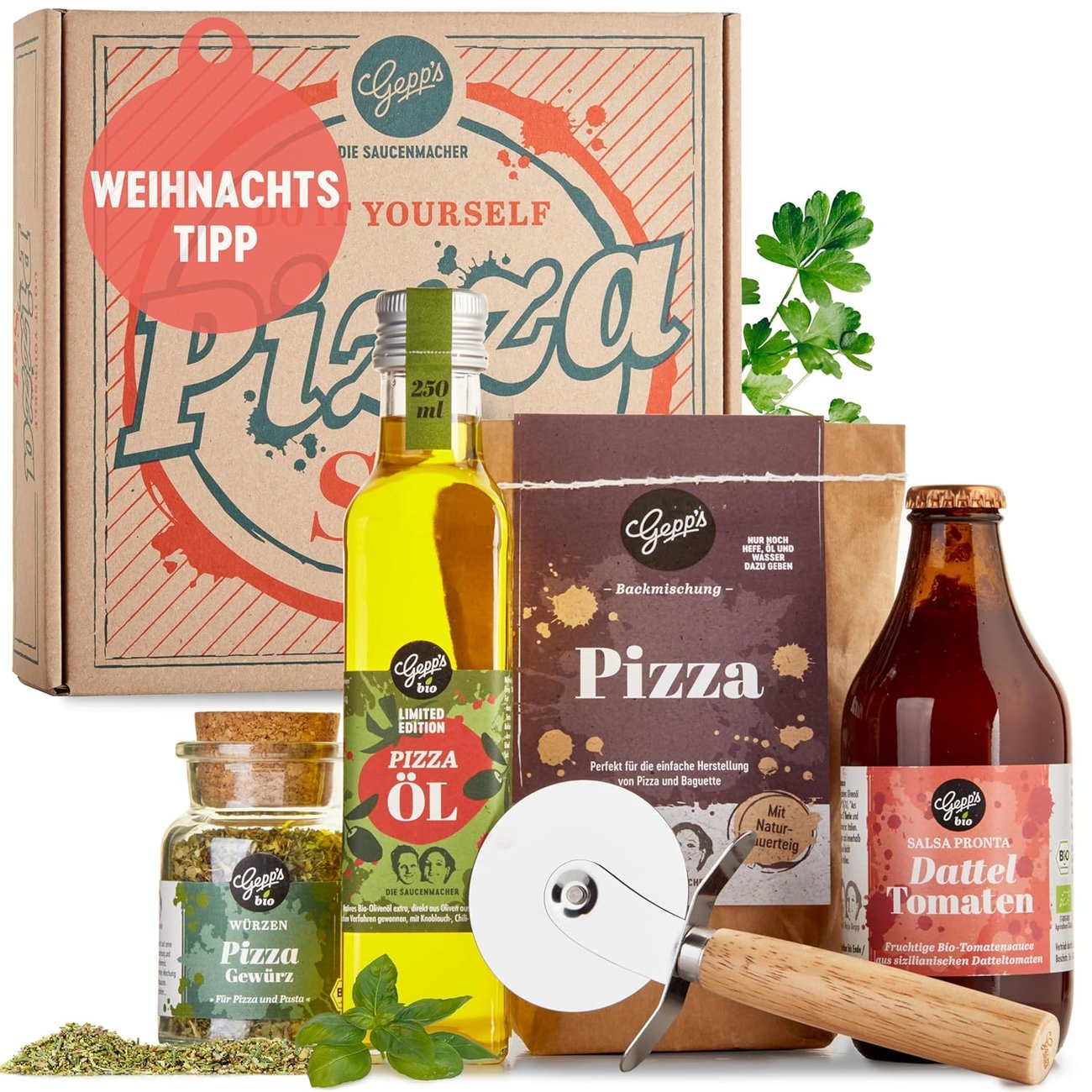 Gepp’s Feinkost DIY Pizza-Geschenkset