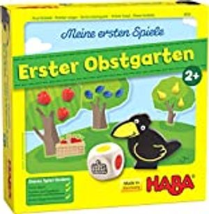 Haba 4655 - Meine ersten Spiele Erster Obstgarten, unterhaltsames Brettspiel rund um Farben und Form
