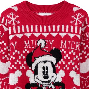 Micky Maus Weihnachtsstrickpullover