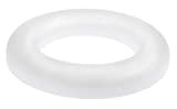 Glorex - Ring aus Styropor, weiß, Durchmesser ca. 30 cm