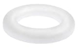 Glorex - Ring aus Styropor, weiß, Durchmesser ca. 30 cm