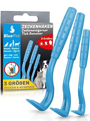 BluePet 3 Größen Set Zeckenhaken