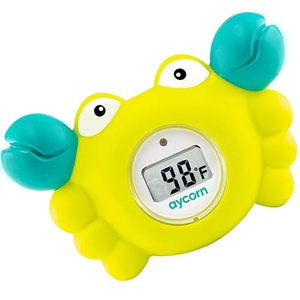 AYCORN Digitales Thermometer für Bad und Babyzimmer mit LED