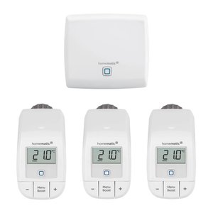 Homematic IP Starter Set Heizen mit 3 Heizkörperthermostaten Basic