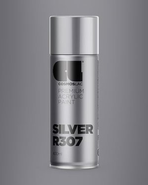 Sprühlack Silber, glänzend - Spraydosen Sprühfarbe