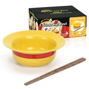 One Piece Lustige Anime Strohhut Schüssel Merch Ramen Schüssel mit Essstäbchen