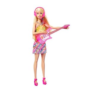 Barbie GYJ23 - "Bühne frei für große Träume" Malibu Barbie Puppe (ca. 30 cm groß, blond) mit Musik, 