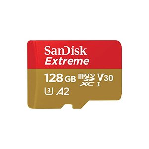 SanDisk Extreme microSDXC UHS-I Speicherkarte 128 GB + Adapter (Für Smartphones, Actionkameras und D