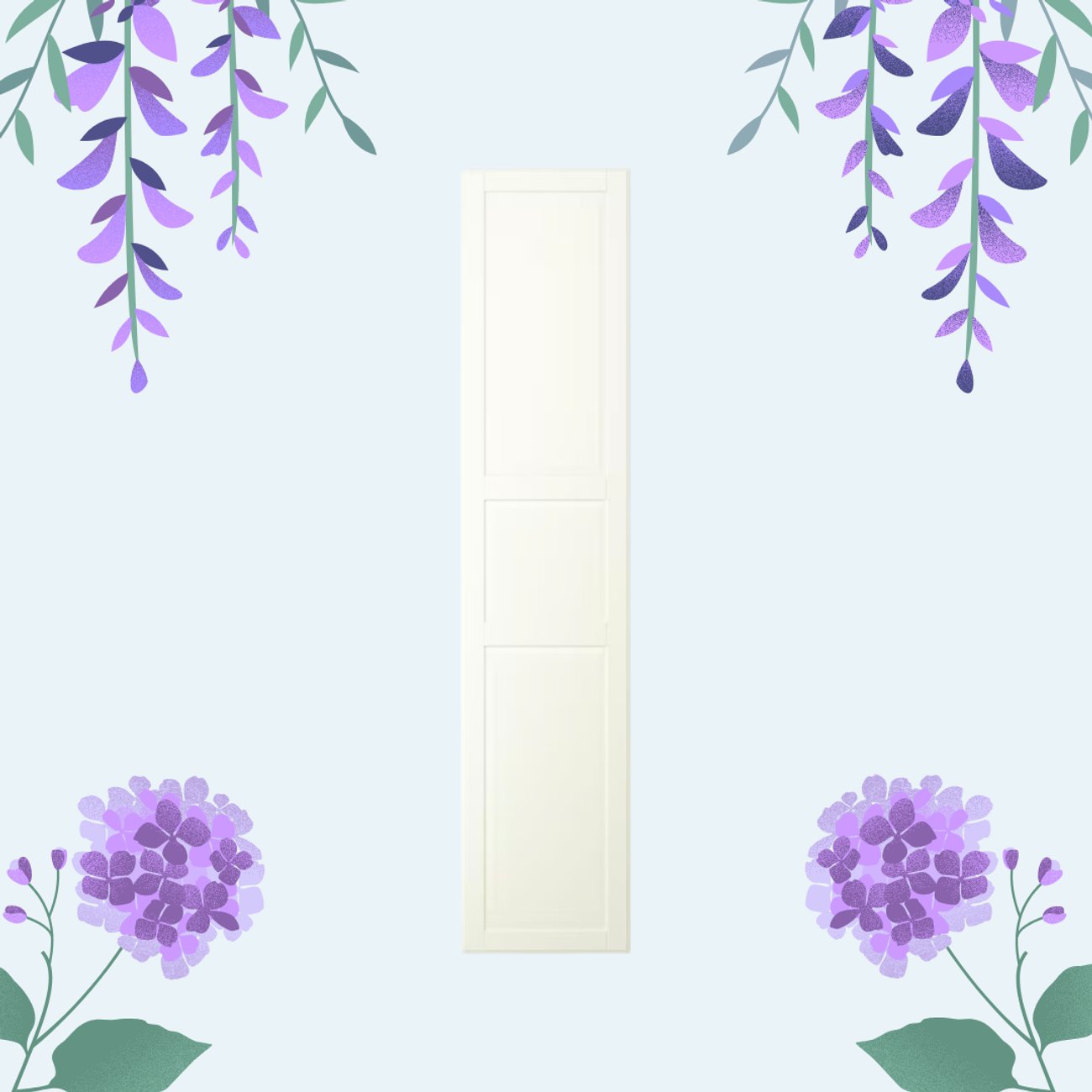 TYSSEDAL Tür - weiß 50x229 cm