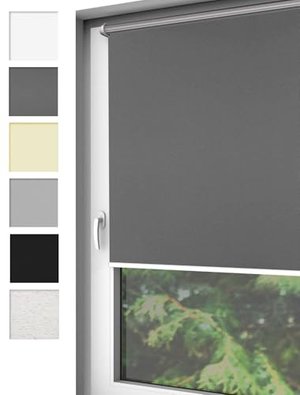 Home-Vision Verdunkelungsrollo Klemmfix, ohne Bohren mit Klämmträgern