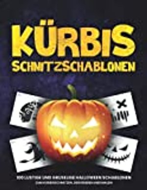 Kürbis Schnitzschablonen: 100 lustige und gruselige Halloween Schablonen