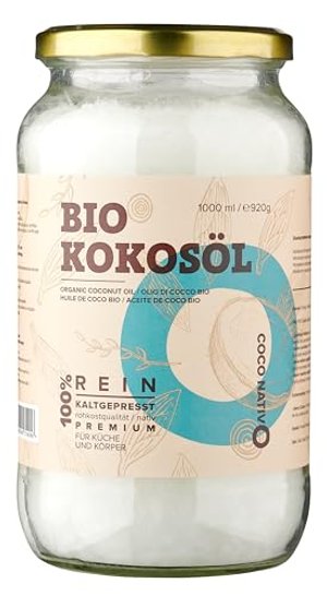 Bio Kokosöl CocoNativo – zum Kochen, Braten und Backen, für Haare und Haut