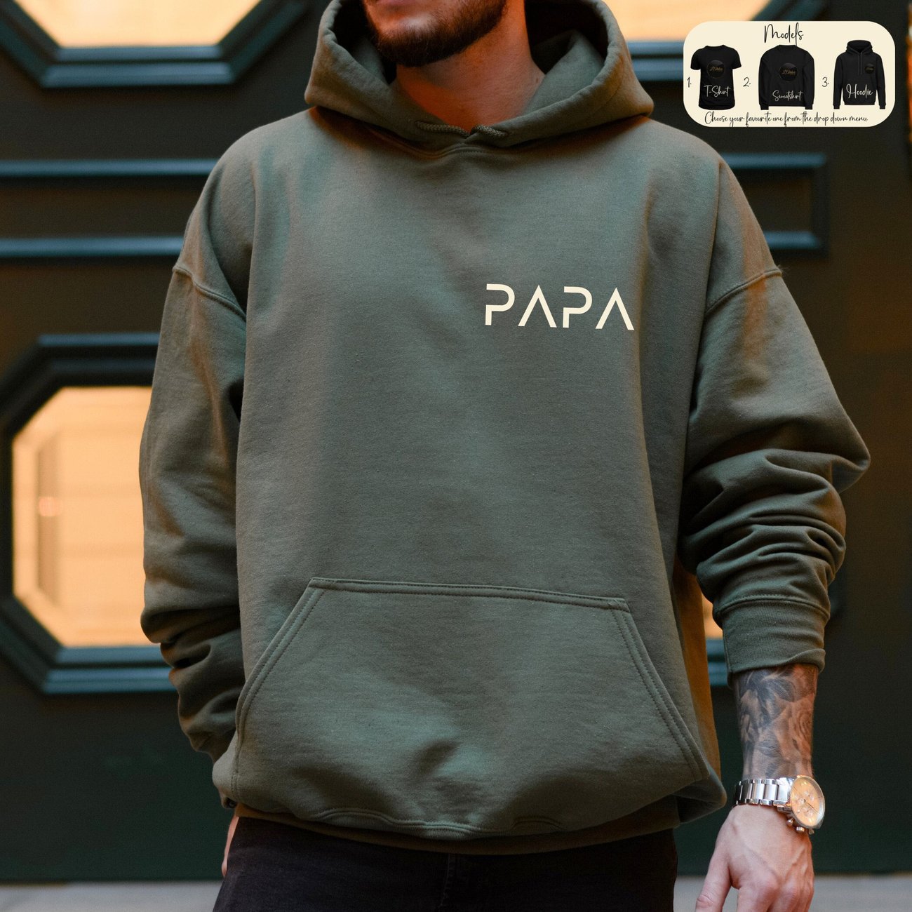 Personalisierte Papa Sweatshirt