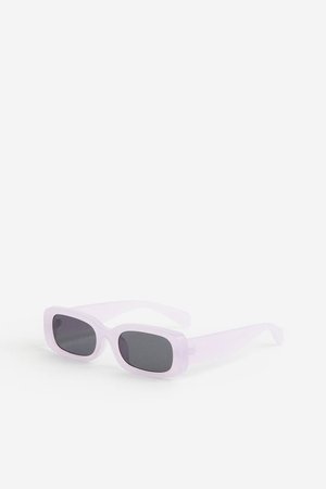 Rechteckige Sonnenbrille - Lila