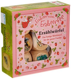 Erdbeerinchen Erdbeerfee. Erzählwürfel-Spiel: 9 Holzwürfel mit Spielanleitung