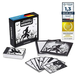 Original Werwolf Kartenspiel Deluxe Partyspiel mit Erweiterung - Werwölfe Rollenspiel Klassiker - 45