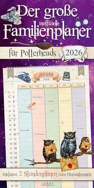 Familienplaner für Potterheads. Kalender 2026