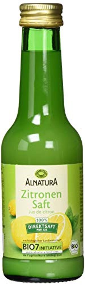 Alnatura Bio Zitronensaft, 6er Pack (6 x 200 ml)