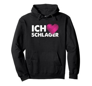 Ich Liebe Schlager Popmusik Party Melodie Musikstil Geschenk Pullover Hoodie