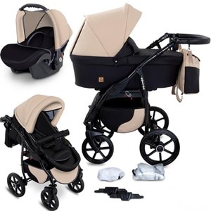 Boston GaGaDumi 3in1 Kombi - Kinderwagen Liegewanne Buggy Autositz