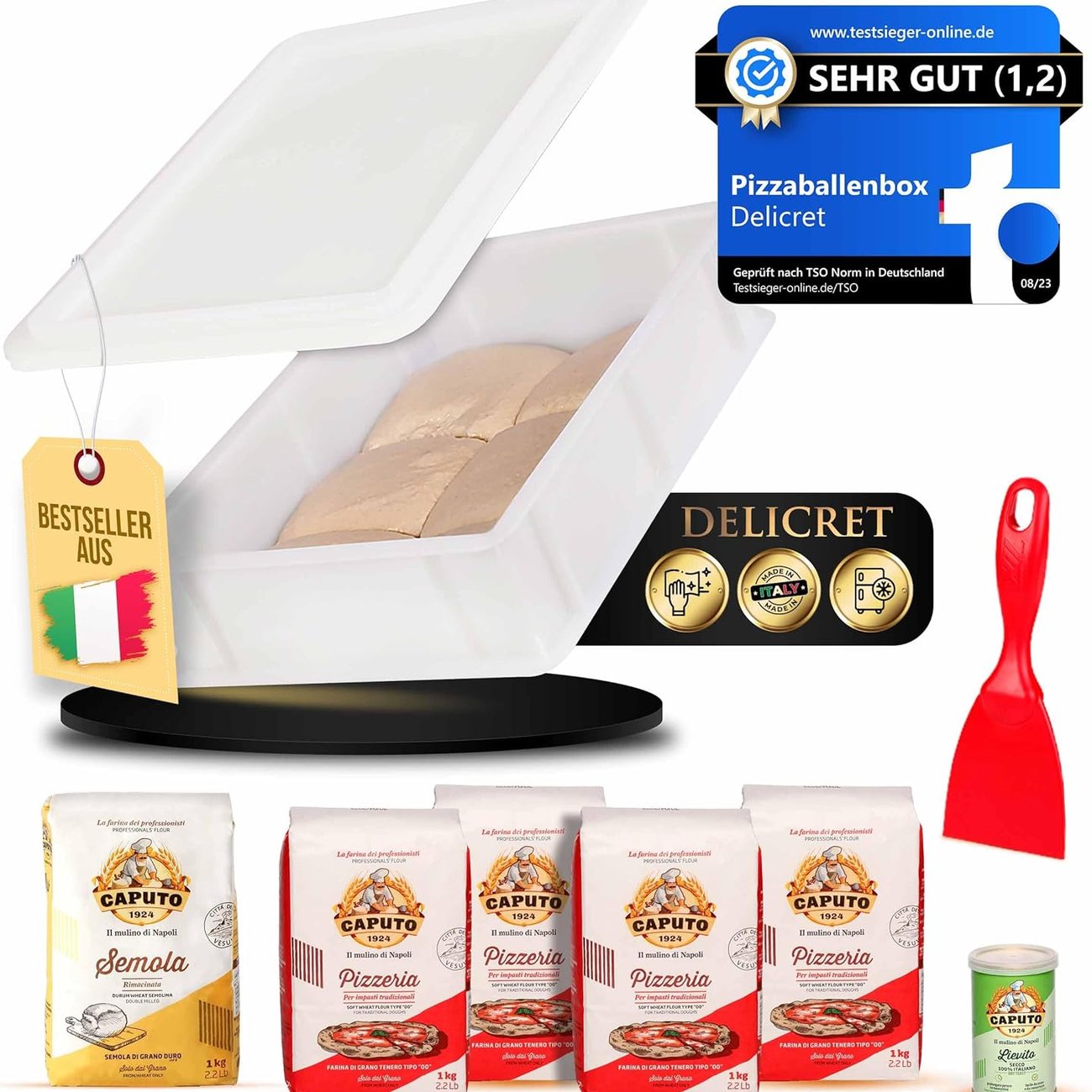 Starter-Kit-Pizzateig von Delicret