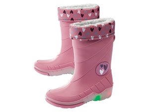 Lupilu Mädchen Regenstiefel mit Blink-Effekt (Gr. 24/25 bis 30/31)