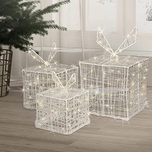 ECD Germany 3er-Set LED-Geschenkboxen