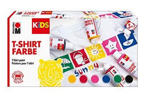 Marabu Kids T-Shirt Farbe, 6 x 80 ml, waschfest